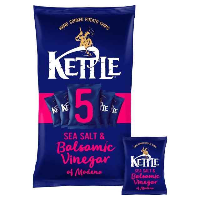 Kettle Chips Sea Salt & Balsamic Vinegar of Modena Multipack Crisps