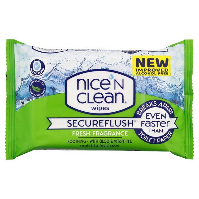 Nice 'N CLEAN SecureFlush Fragranced Moist Toilet Tissue with Aloe