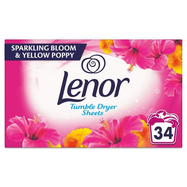 Lenor Fabric Tumble Dryer Sheets Pink Blossom