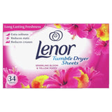 Lenor Fabric Tumble Dryer Sheets Pink Blossom Laundry M&S   