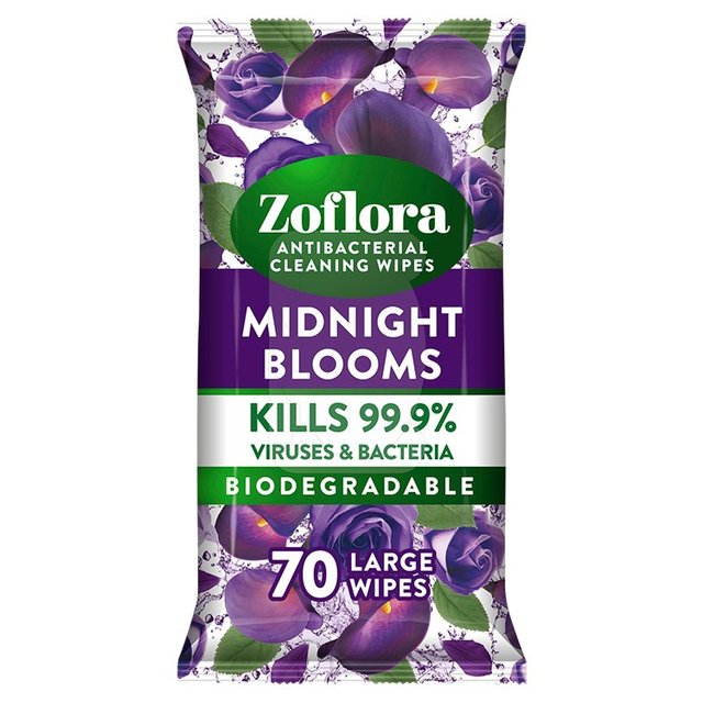 Zoflora Midnight Blooms Antibacterial Multi-surface Wipes