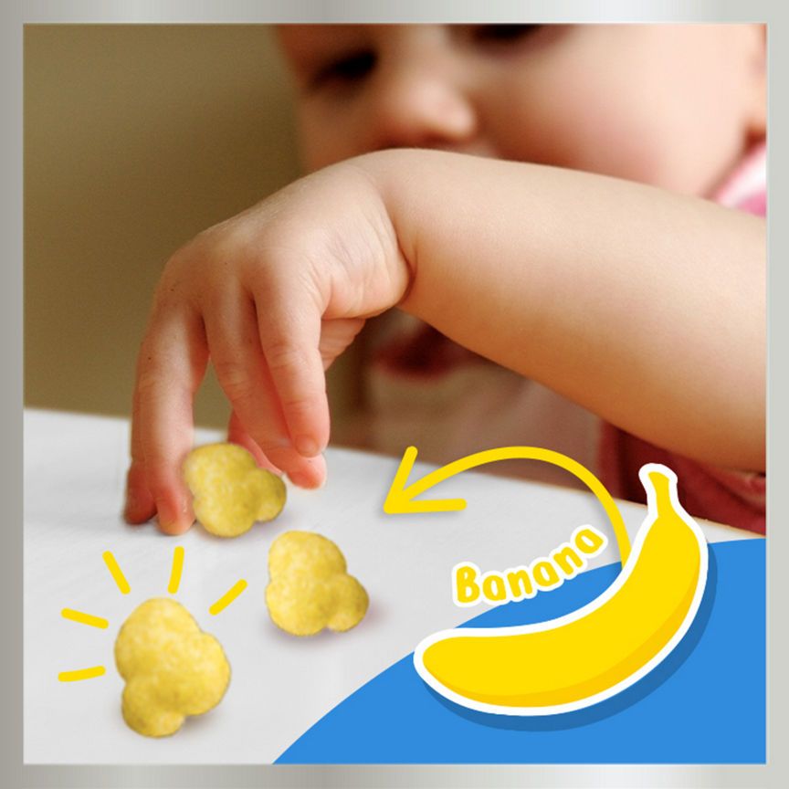 Little Steps Organic Banana Popcorn Puffs Baby Food ASDA   