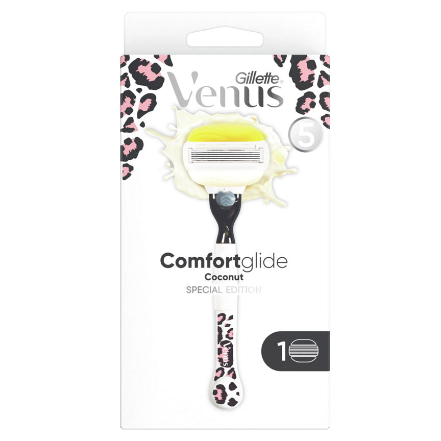 Venus Comfortglide Coconut Special Edition Razor - 1 Blade Women's Toiletries ASDA   