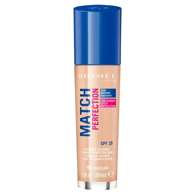 Rimmel Match Perfection Foundation Porcelain 30ml All Sainsburys   