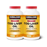 Kirkland Signature Cod Liver Oil + Omega 3 1150mg, 2 x 200 Count GOODS Costco UK   