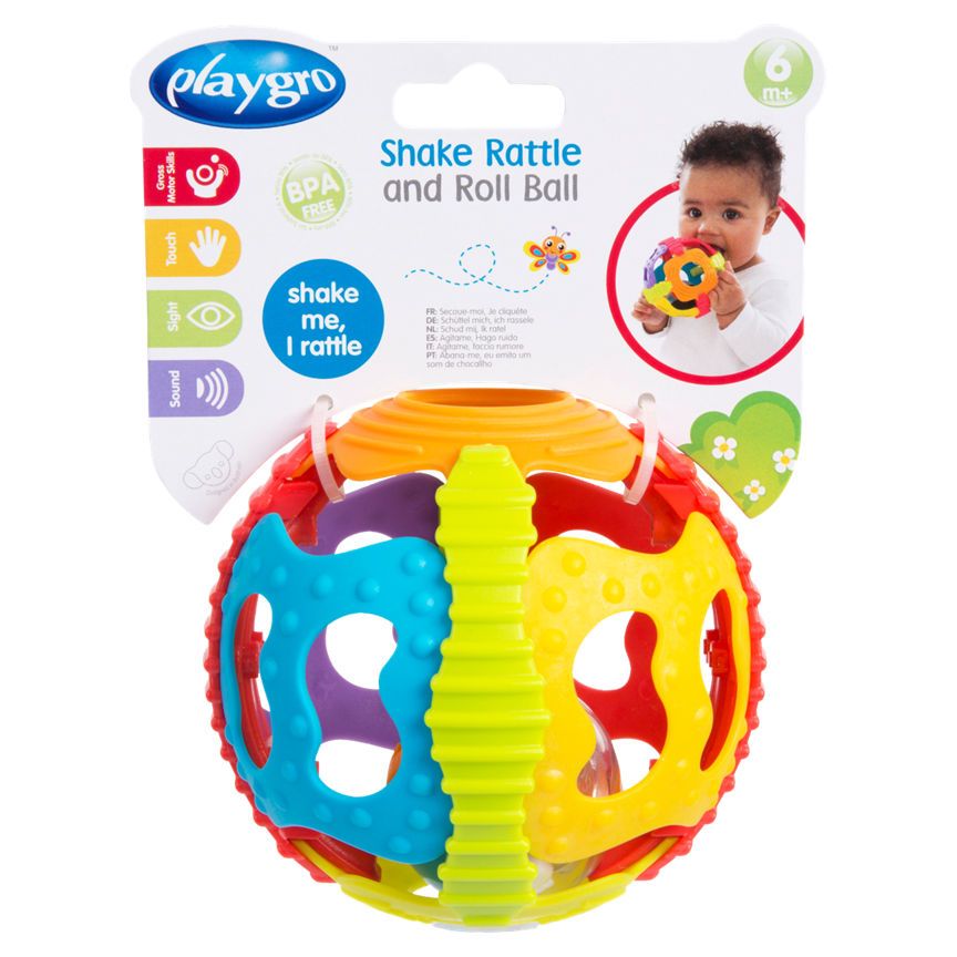 Playgro Shake Rattle and Roll Ball 6+ Months