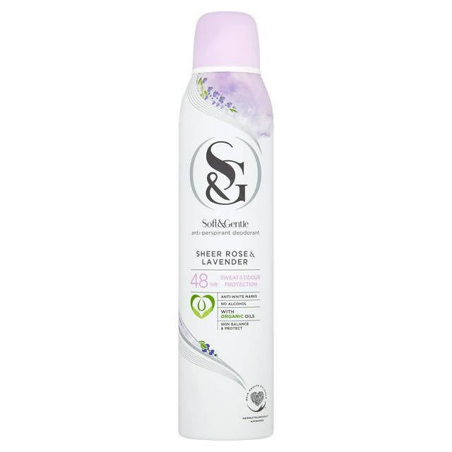 Soft & Gentle Anti-Perspirant Deodorant Sheer Rose & Lavender 250ml GOODS Sainsburys   