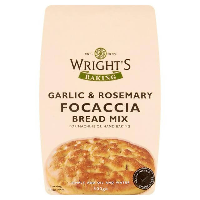 Wright's Garlic & Rosemary Focaccia Bread Mix 500g