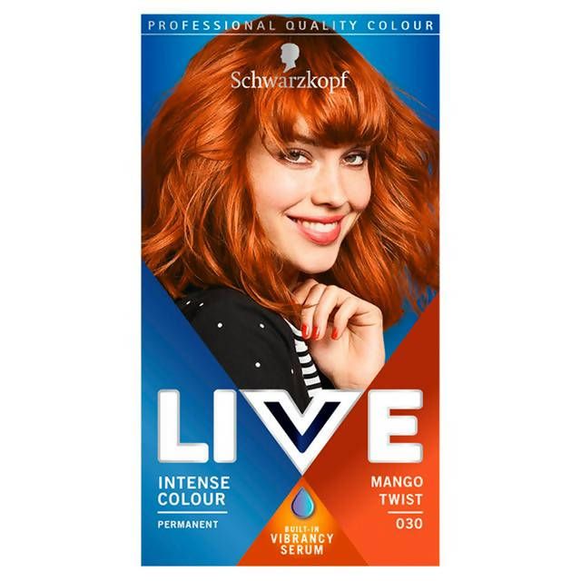 Schwarzkopf Live Intense Colour Permanent Hair Dye Mango Twist 030