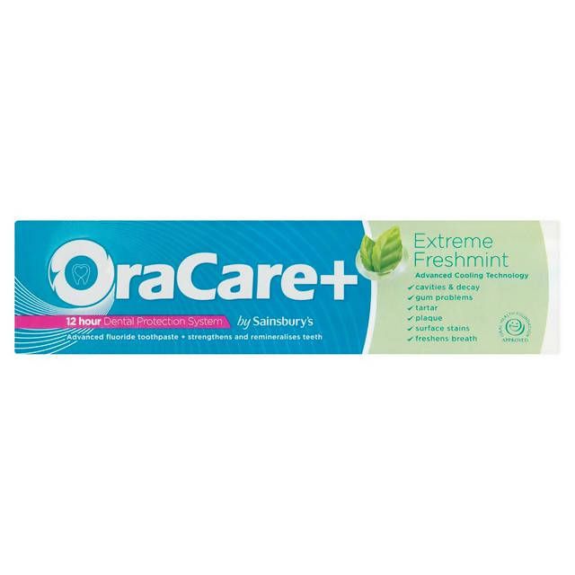 OraCare+ Extreme Freshmint Toothpaste 100ml GOODS Sainsburys   