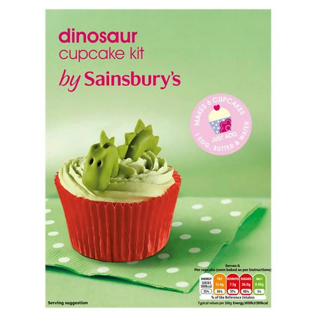 Sainsbury's Dinosaur Cupcake Kit 355g