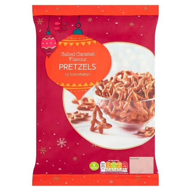 Sainsbury's Salted Caramel Flavour Pretzels 300g Sharing crisps Sainsburys   