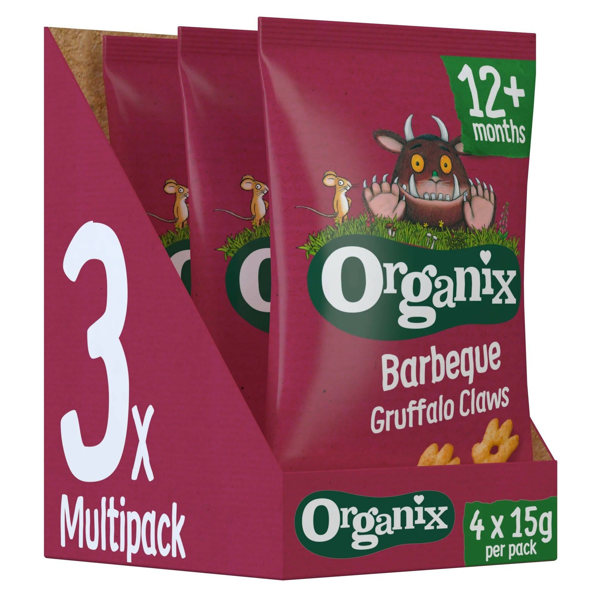 Organix Barbeque Gruffalo Claws Snack Multipack GOODS McGrocer Direct   