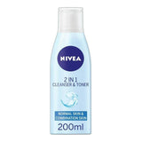 Nivea 2 in 1 Cleanser & Toner 200ml face & body skincare Sainsburys   