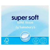 Sainsbury's Super Soft Toilet Tissue Box, White x65 Sheets toilet roll Sainsburys   