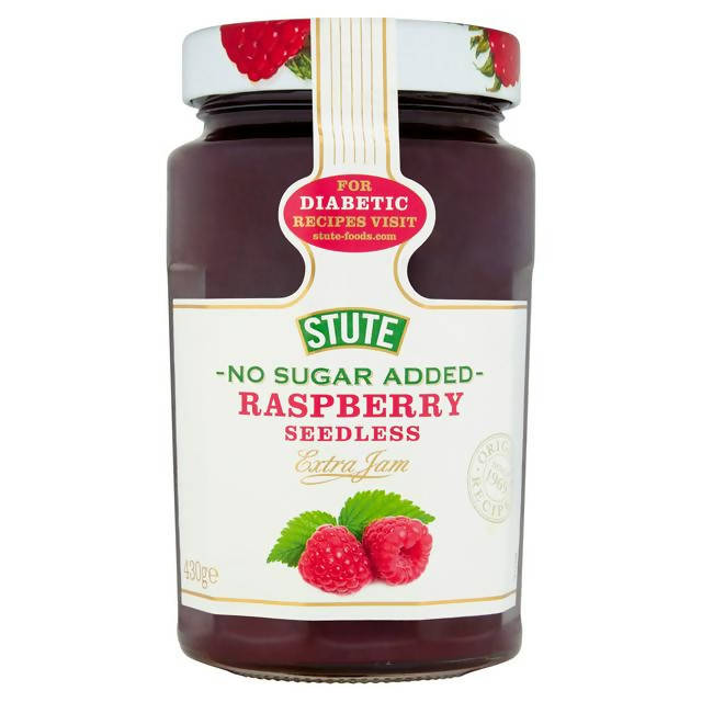 Stute No Added Sugar Diabetic Seedless Raspberry Extra Jam 430g