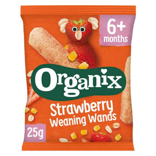 Organix Strawberry Weaning Wands 25g