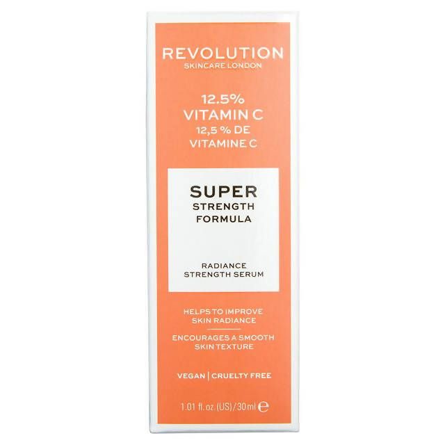 Revolution Skincare London 12.5% Vitamin C Radiance Strength Serum 30ml Oil & serums Sainsburys   