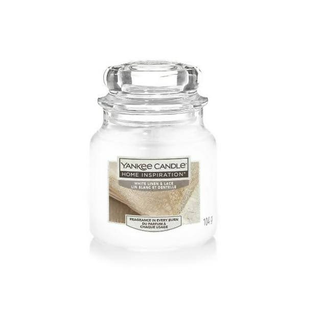 Yankee Small Jar White Linen & Lace