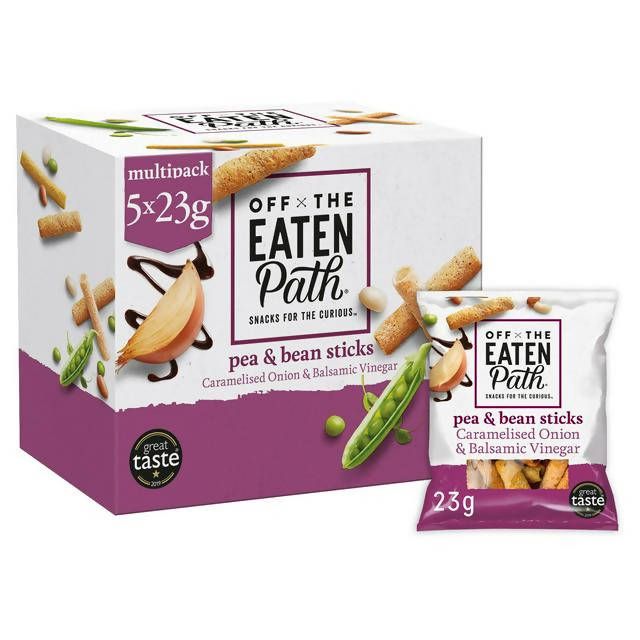 Off the Eaten Path Caramelised Onion & Balsamic Vinegar Bean Sticks 5x23g