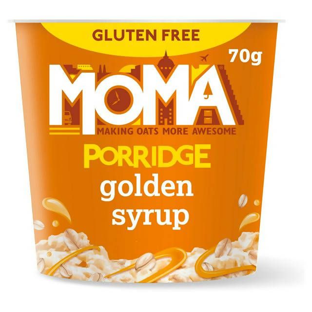 MOMA Golden Syrup Gluten Free Jumbo Oat Porridge Pot 70g Porridge & oats Sainsburys   