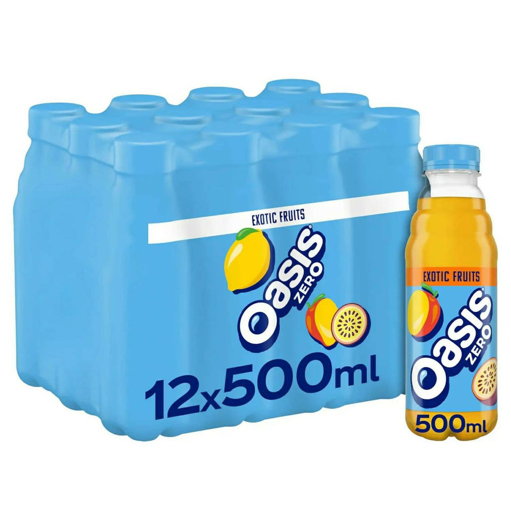 Oasis Exotic Fruits Zero 12 x 500ml