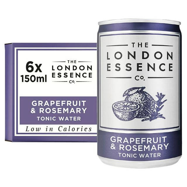 The London Essence Co. Grapefruit & Rosemary Tonic Water Multipack Can 6x150ml