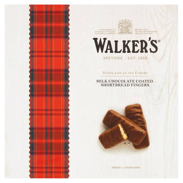 Walker's Milk Chocolate Coated Shortbread Fingers 160g GOODS Sainsburys   