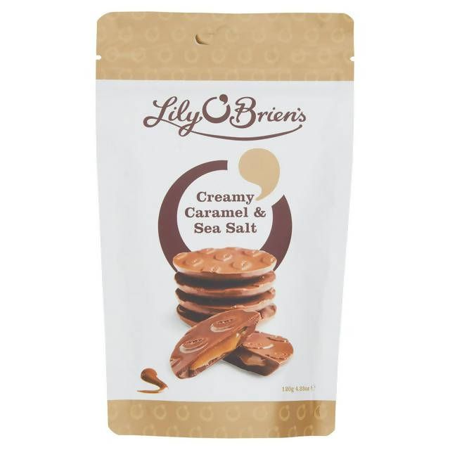 Lily O'Brien's Creamy Caramel & Sea Salt Chocolate Share Bag Chocolate pouches & bags Sainsburys   