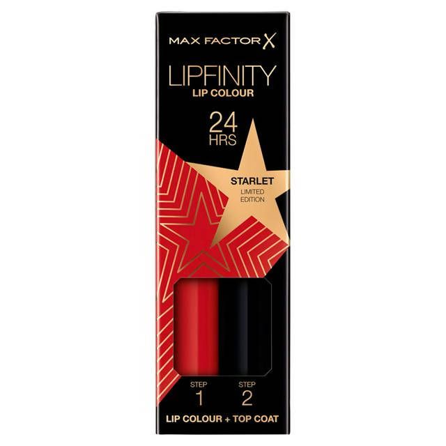 Max Factor Lipfinity Liquid Lipstick, Shade 84 Starlet 2.3ml + 1.9g All Sainsburys   