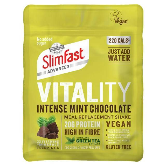 SlimFast Advanced Vitality Intense Mint Chocolate Shake 432g