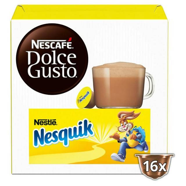 Nescafe Dolce Gusto Nesquik Hot Chocolate Pods, 16 Pods Per Box