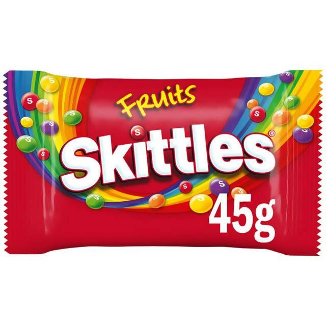 Skittles Fruits Sweets Bag 45g sweets Sainsburys   