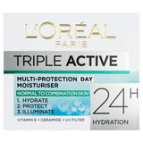 L'Oreal Paris Triple Active Day Moisturiser Normal to Combination Skin 50ml All Sainsburys   