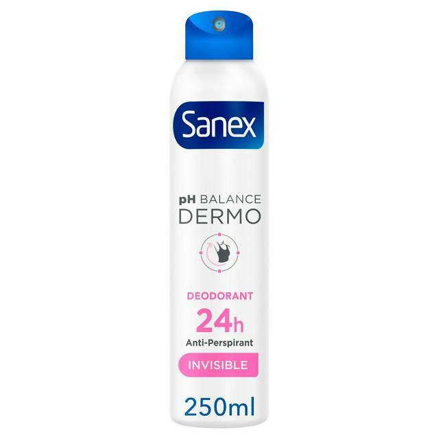 Sanex Dermo Invisible Antiperspirant Deodorant Spray 250ml GOODS Sainsburys   