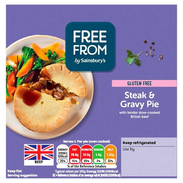 Sainsbury's Free From Steak & Gravy Pie 200g