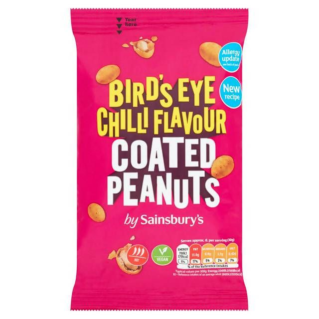 Sainsbury's Birds Eye Chilli Coated Peanuts 200g