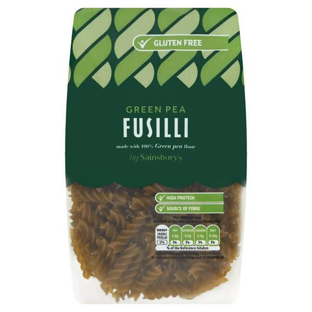 Sainsbury's Green Pea Fusilli Pasta 250g Pasta Sainsburys   