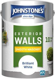 Johnstone's Smooth Masonry, Brilliant White, 5L