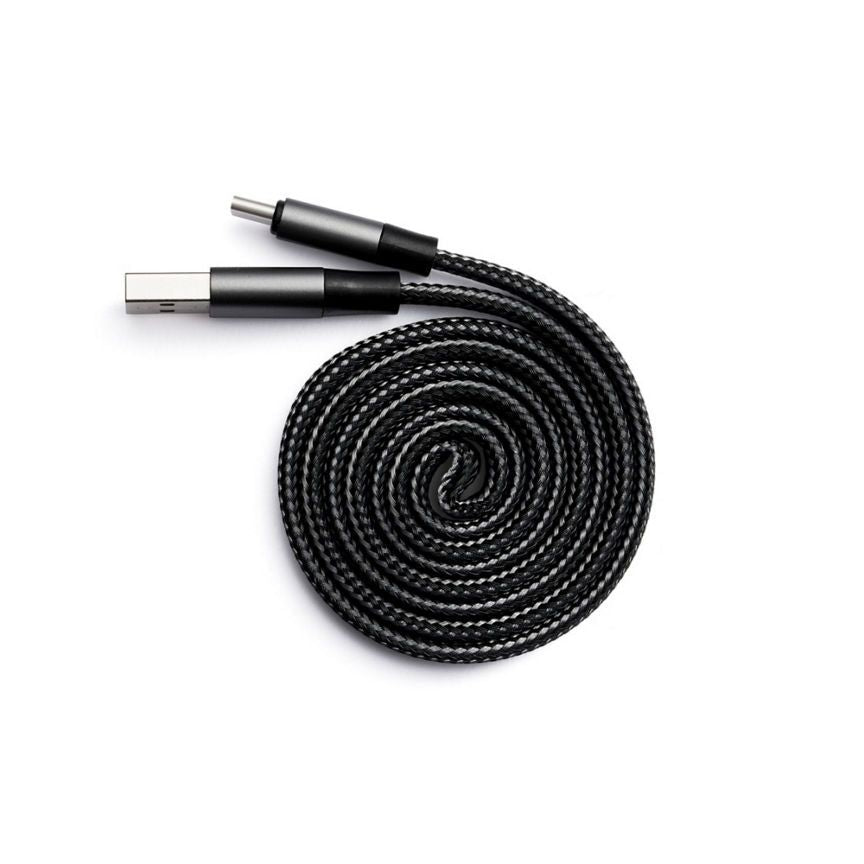 Mixx Self Coil Travel Cable Type C - Space Grey 1.2m