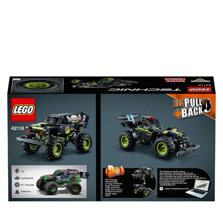 LEGO Technic Monster Jam Grave Digger Toy 42118 Kid's Zone ASDA   