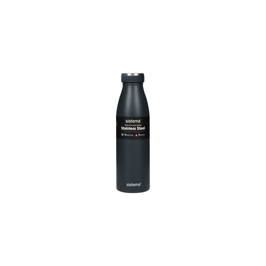 Sistema Stainless Steel Water Bottle - 500ml General Household ASDA   