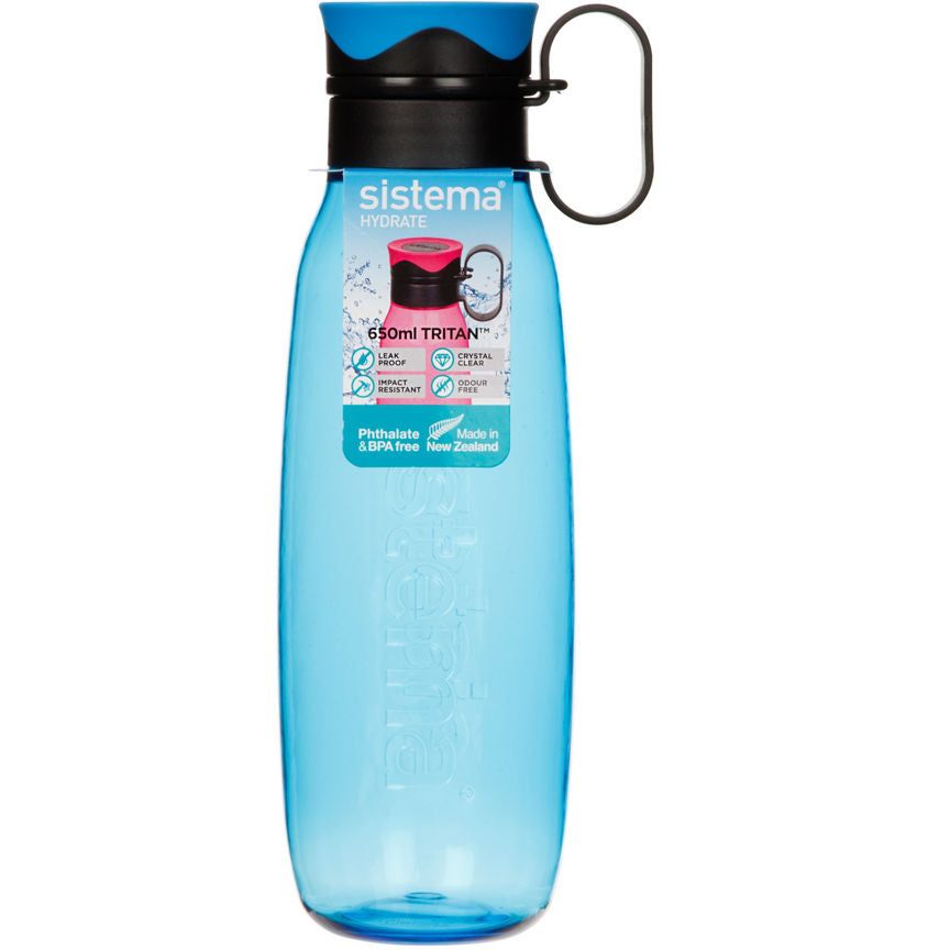 Sistema Hydrate 645ml Tritan Hourglass Bottle (Colours Vary) General Household ASDA   