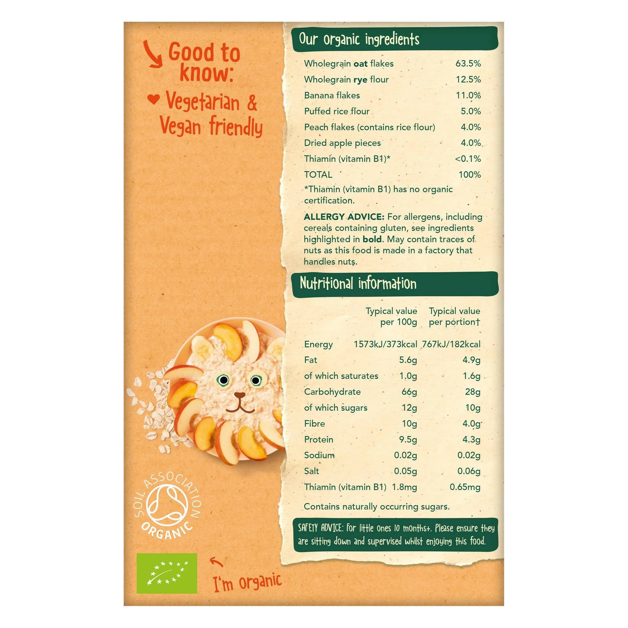 Organix Banana, Peach & Apple Baby Muesli GOODS McGrocer Direct   