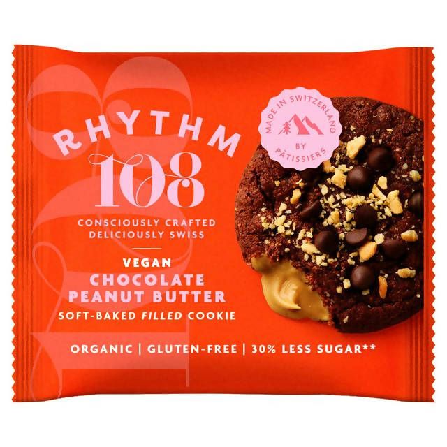 Rhythm108 Swiss Chocolate Peanut Butter Soft Baked Filled Cookie 50g