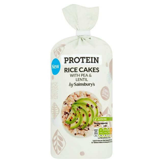 Sainsbury's Protein Rice Cakes with Pea & Lentil 125g