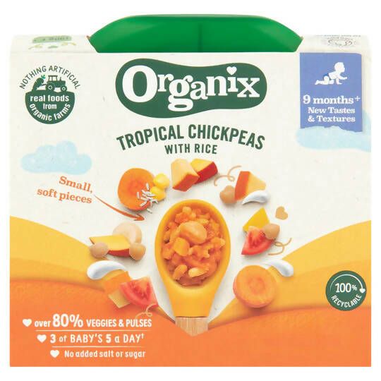 Organix Tropical Chickpeas with Rice (190g)