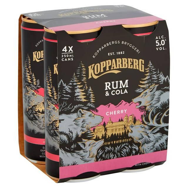 Kopparberg Cherry Rum & Cola 4x250ml