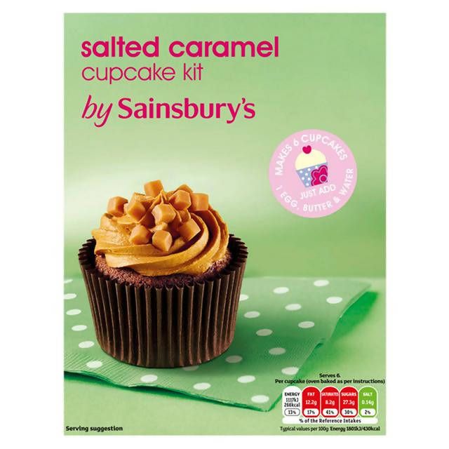 Sainsbury's Salted Caramel Cupcake Kit 285g