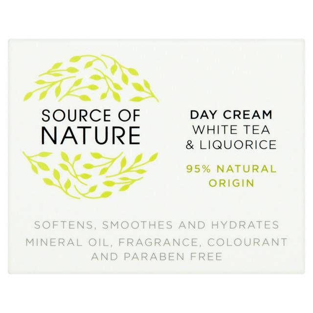 Source of Nature Day Cream White Tea & Liquorice 50ml GOODS Sainsburys   